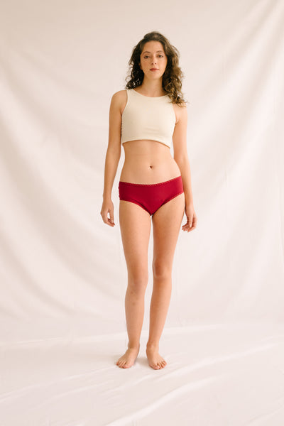 Calzones Menstruales  | Descaderado Rojo súper absorbente