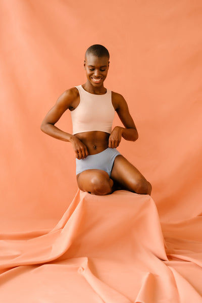 Calzones Menstruales Cachetero Azul Comodidad, AbsorciΓ³n y