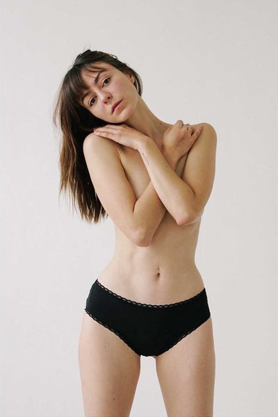 Calzones Menstruales | Descaderado Negro súper absorbente